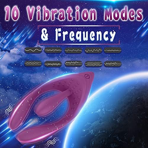 Clitorals Stimulator For Women, Tongue Clitoral Stimulation Multivibrator And G-Spot Stimulator With 10 Powerful Vibration Mode Dual Motors Waterproof - Image 2