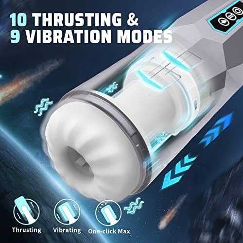 Automatic Male Masturbator Sex Toys - 2023 Upgraded 10 Thrusting & 9 Vibration Hands Free Masturbators Men Sex Toy, Male Adult Toys With 3D Textured Sleeve, Super Soft & Ultra Quiet - Image 2