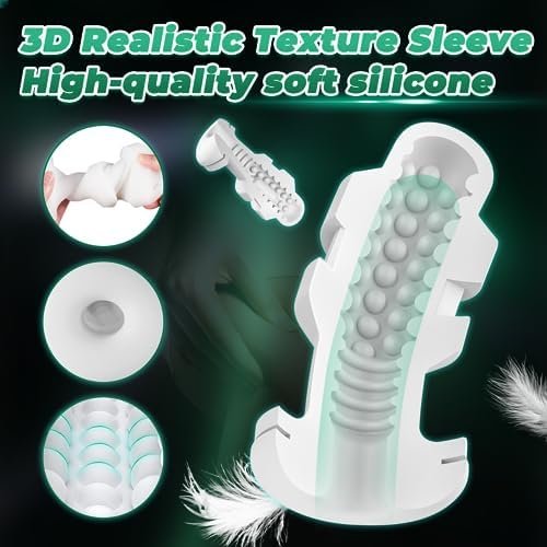 Automatic Male Masturbator Adult Toys - Man Masturbation Cup Hands Free Pocket Pussy Stroker With 7 Vibrating & 5 Thrusting Modes, Sex Toy Realistic Blowjob Machine For Penis Stimulation - Image 3