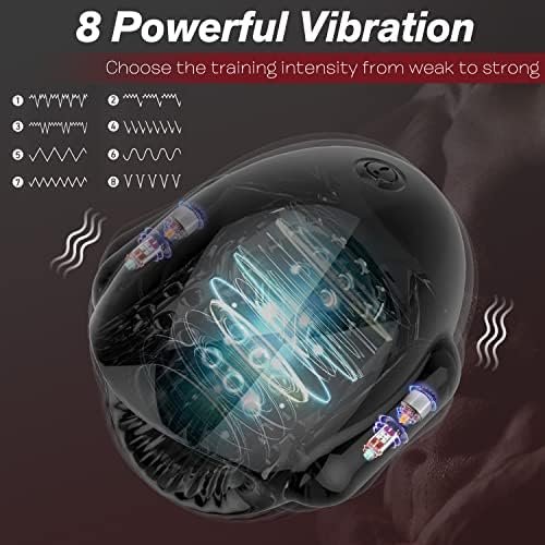 Penis Trainer Male Masturbator Cup Strokers, Penis Training Vibrator 8 Vibrating Modes Glans Cock Sexual Stimulation Device, Adult Men'S Sex Toys Machine, Hands Free Masturbators For Men Blowjob - Image 2