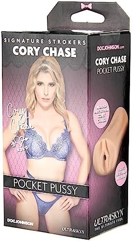 Doc Johnson Signature Strokers - Cory Chase Ultraskyn Pocket Pussy, Vanilla