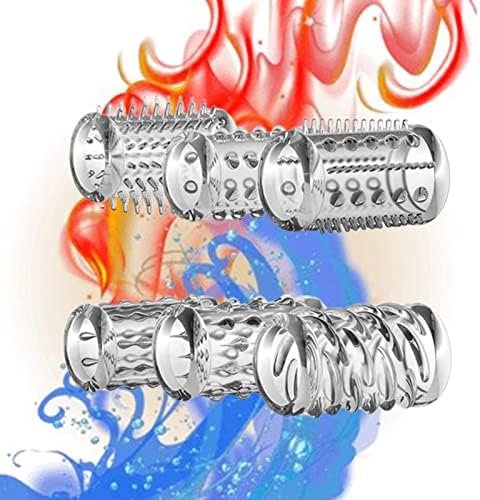 Cock Rings With 6 Stretchy Textured Studded Stretchy Penis Sleeve Set,Stretchy Textured Studded Tear Resistant One Size Penis Rings Erection Enhancing Enhance Men Adult Sex Toys For Men - Image 3