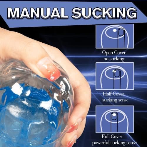 Sex Toys For Men Manual Sucking Extrusion Male Masturbators, Portable Pocket Pussy Stroker With Vagina Textured Blowjob Sex Toy Glans Training Tool Penis Trainer Massager Male Tpe Masturbation Sleeve - Image 2
