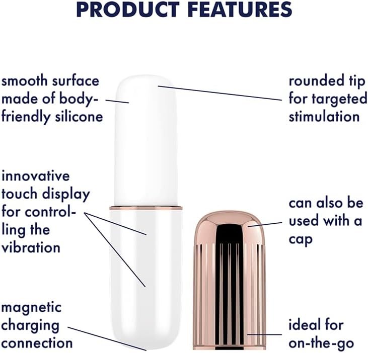 Satisfyer Secret Affair Bullet Vibrator - Travel-Size Clitoral Stimulator, Personal Massager With Cap And Touch Controls - Portable, Soft Silicone, Waterproof, Rechargeable - Image 3