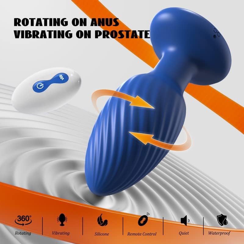 Adult Sex Toys For Men Prostate Massager - Games Vibrators Remote Control, Adult Toys Anal Plug Vibrating Butt Plug With 9 Vibrating Rotation Mode, Anal Toys Vibrator Mens Women - Image 2