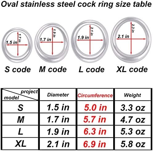 Cock Ring Metal Penis Ring Is Sleek And Comfortable Cock Rings For Men Made Of Medical Grade Stainless Steel Penis Rings There Are 4 Different Sizes Arc Ring Without Edges (Silver White 02, 1.7 In) - Image 3