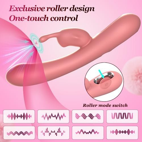 Sex Toys, Rabbit Vibrator With 8 Vibration Modes, Soft Silicone, G-Spot Stimulator, Bunny Vibrators For Clitoral, Vagina, Or Nipple, Waterproof, Flexible, Vibrating Adult Toys For Women, Pink - Image 2