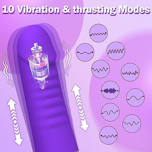 Thrusting Dildo Vibrator For Women, 3 In 1 G Spot Vibrator Sex Toys For Women With 10 Thrusting, Licking & Vibrating Modes, Waterproof Adult Toys Dildos Vibrators For Women And Couples - Image 2