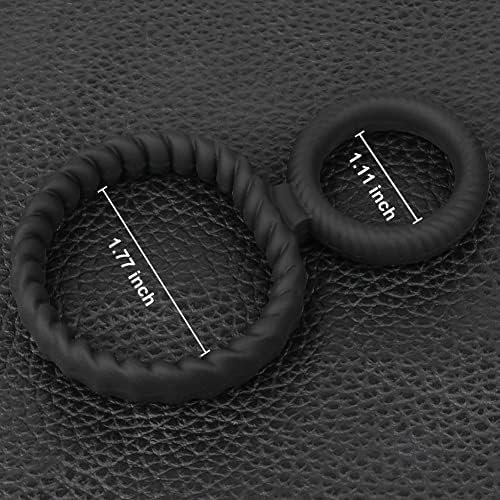 Silicone Penis Rings Set Cock Rings For Men Erection Longer Lasting Stronger, Male Soft Stretchy Penis Enlargers Erect Support Ring Adult Sex Toys For Men And Couples - Image 3