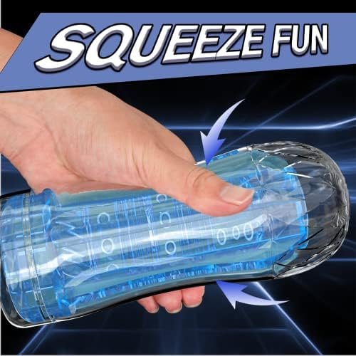 Sex Toys For Men Manual Sucking Extrusion Male Masturbators, Portable Pocket Pussy Stroker With Vagina Textured Blowjob Sex Toy Glans Training Tool Penis Trainer Massager Male Tpe Masturbation Sleeve - Image 3