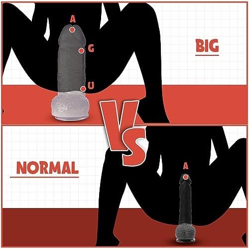 2.7” Diameter Huge Clear Dildo, Realistic Thick Dildos With Powerful Suction Cup, Giant Size G-Spot Penis Dildo For Advanced Players, Hands-Free Vagina Anal Sex Toys For Women And Men - Image 3