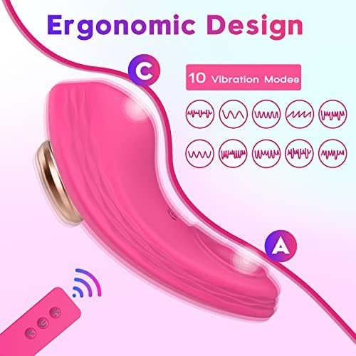 App & Remote Control Wearable Vibrator Vibrating Panties With Magnetic Clip, Silicone Clitoral Vagina Stimulator Clit Nipple Teaser Adult Toy With 10 Vibration For Women Couple And Beginners - Image 2