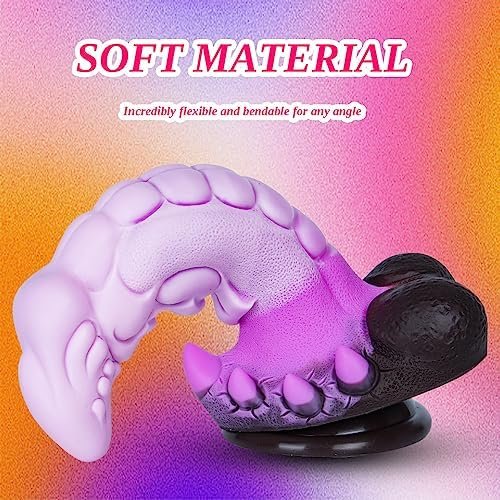 9.2" Realistic Large Dragon Dildo For Women,Sex Toys Silicone Big Thick Anal Dildo With Strong Suction Cup For Hands-Free Play, Adult Monster Toys For Anal Plug For Vaginal G Spot Couple Men - Image 2