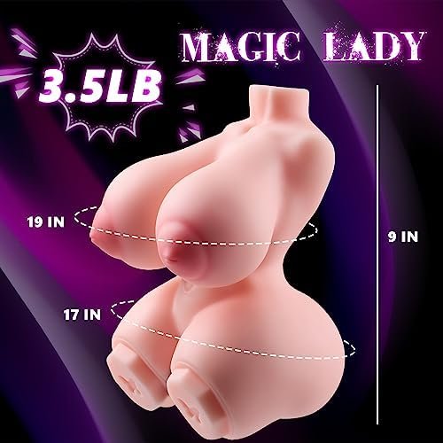 Unszz 3.5 Lb Sex Dolls Torso Pocket Pussy For Men Realistic Sexdoll With Big Boob Virgin Vagina And Ass Male Stroker Adult Sex Toys For Men Male Masturbator Orgasm - Image 2