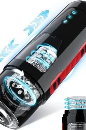 Automatic Male Masturbator Sex Toys For Men With 7 Thrusting & Roating Modes Male Sex Toys 3D Realistic Textured Sleeve Male Masterburbater Men'S Vibrating Sex Machine Adult Sex Toys & Games
