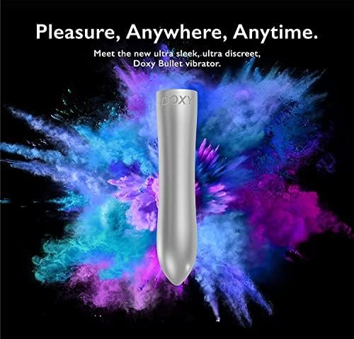 Doxy Aluminum Bullet Vibrator - Usb Rechargeable Personal Massager For Women Pleasure - Adult Toys - Whisper Quiet Waterproof Vibe - 7 Powerful Modes - Female Sex Toy Discreet Vibrator - Image 2
