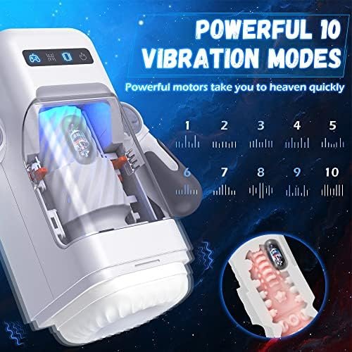 Amovibe Automatic Male Masturbators Cup With 10 Thrusting & Vibration Modes, Sex Toys With Heating Function, Toys For Mens Sex Pleasure With Phone Holder - Image 2