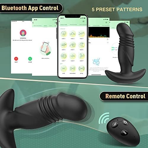 Anal Plug Prostate Massager Male Sex Toys, Vibrating Butt Plug Anal Sex Toys Support App & Remote Control, Anal Dildo Sex Toy With 9 Vibrating & 3 Thrusting Modes, For Men, Women And Couples - Image 3