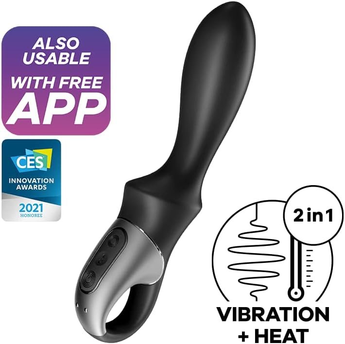 Satisfyer Heat Climax Anal Vibrator | Connect App | Heat Function | Anal Vibrator | 20,5 Cm | Waterproof (Ipx7) | Rechargeable Battery | Skin-Friendly Silicone - Image 2