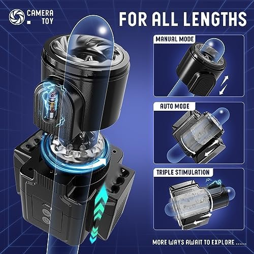 Sex Toys For Men Male Masturbator - Mr.Camera Male Sex Toy Adult Toys With 7 Thrusting & Rotating & Vibrating Modes, Pocket Pussy For Men Detachable Adult Toy Male Vibrator Stroker With 3D Sleeve - Image 2
