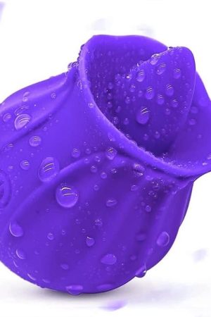 Rose Sex Toy For Women -Rose Sucking Vibrator Clitoral Nipple Stimulator With 10 Modes, G Spot Dildo Vibrator Rose Sucker, Rose Sex Toy For Women Female Couples Adult Sex Toys(Purple)