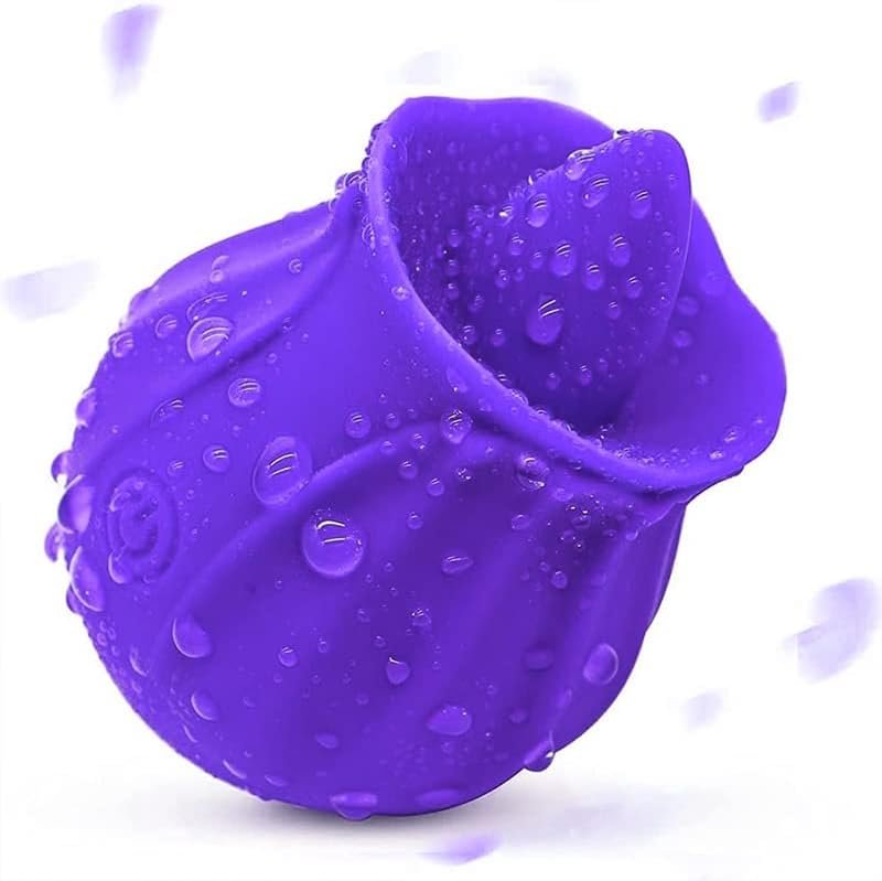 Rose Sex Toy For Women -Rose Sucking Vibrator Clitoral Nipple Stimulator With 10 Modes, G Spot Dildo Vibrator Rose Sucker, Rose Sex Toy For Women Female Couples Adult Sex Toys(Purple)