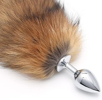 Akstore Fox Tail Anal Butt Plug Sex Toys For Sm & Cospaly (Golden) - Image 2