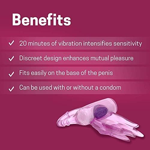 Durex Play Ring Of Bliss, Vibrating Ring, Specially Shaped For On-The-Spot Stimulation And Focused Intensity, Battery Included, Waterproof (Pack Of 4) - Image 2