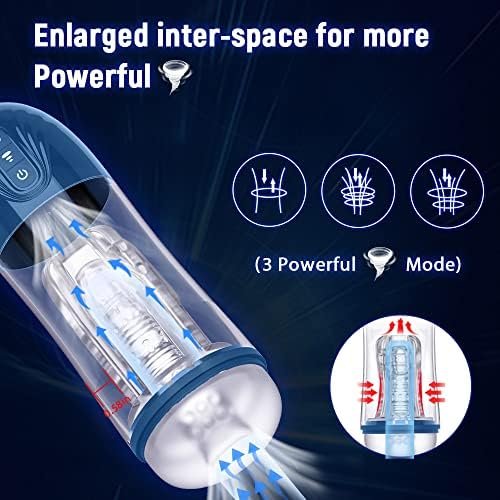 Custom Automatic Sucking Male Masturbators Cup Penis Pump For Men'S Sex Pleasure, Yukzen Vibrating Hands Free Adult Sex Toy Machine Stroker, Pocket Pussy Realistic - Image 3