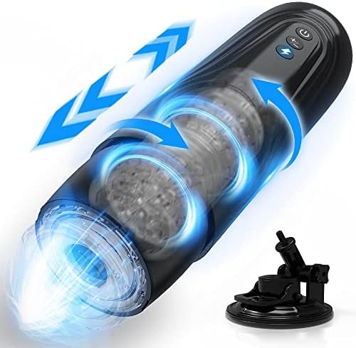 Automatic Male Masturbator Cup With 7 Thrusting & Rotating Modes, Hands Free Electric Pocket Pussy For Penis Stimulation, Ulovime Adult Male Sex Toy For Men Masturbation