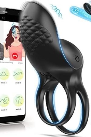 Vibrating Cock Ring, Silicone Penis Ring For Men Clitoral Couple Vibrator With 9 Vibrating Modes, Dreamyslut Adult Sex Toys For Couples With App & Remote Control