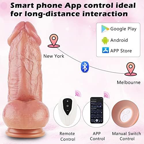Huge Thick Realistic Monster Dildo, Hismith Large App Control Vibrating Dildo For Women, Giant Horse Dildo, Big Fat Alien Soft Animal Fatansy Silicone Wide Dildos, Massive Vibrator Adult Sex Toys - Image 3
