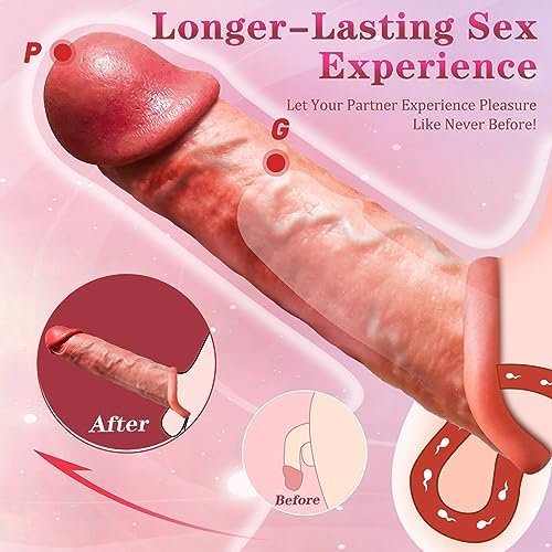 Penis Sleeve Cock Sleeve - Male Sex Toy Penis Extender Penis Enlarger Penis Pump Enlargement Adult Toys Realistic Dildo Penis Ring To Enlarge Prolong, Adult Sex Toys For Men Couples - Image 3