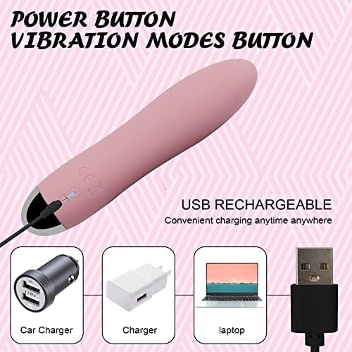 Bullet Vibrator - Portable Vaginal Clitoris Massager, Mini Dildo Nipple Stimulator, Magnetic Usb Rechargeable With 7 Powerful Vibration Modes, Adult Sex Toy For Women And Couples - Image 3