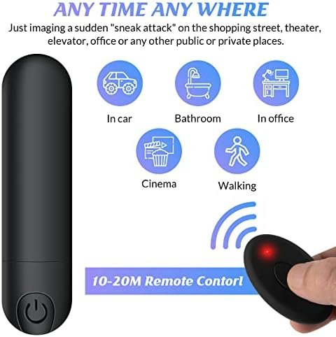Vibrator Remote Control Vibrate Massager - 10 Speed For Travel Usb Rechargeable Waterproof Vibrator Wand - Adult Toys For Women (Black)… - Image 3