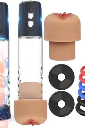 Electric Penis Vacuum Pump With 4 Suction Intensities, Rechargeable Automatic High-Vacuum Penis Enlargement Extend Pump, Penis Enlarge Air Pressure Device Black