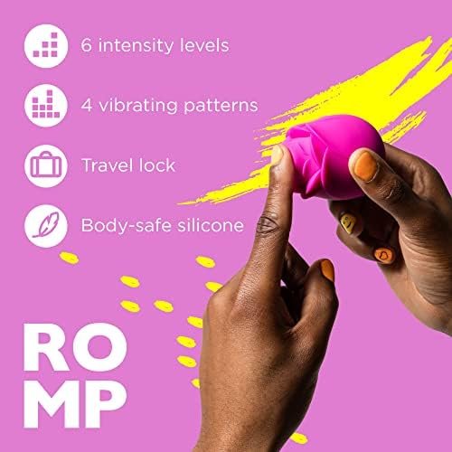 Romp Rose Toy For Woman - Clitoral Sucking Toy - Clit Stimulator With 6 Vibration Modes - Waterproof Sucker Vibrator - Rechargeable Vibrating Adult Sex Toys For Women Couples - Image 3