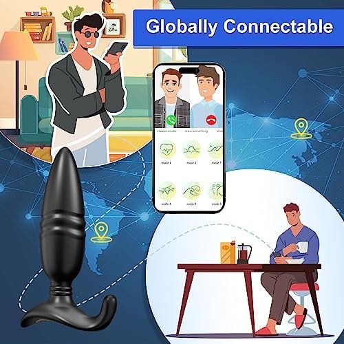 Thrusting Anal Vibrator Prostate Massager, Long Distance Bluetooth App & Remote Control Butt Plug, Rechargeable Anal Sex Toy With 9 Thrusting & Vibrating Modes, Male Gay Sex Toys Adult Sex Toys - Image 2