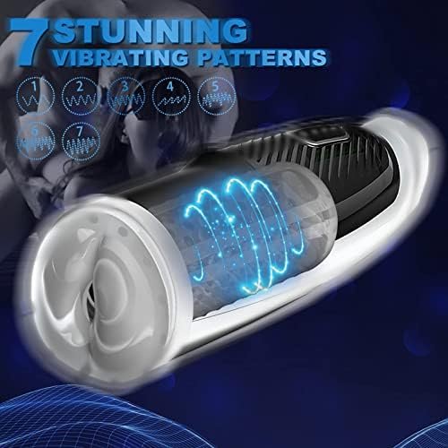 Male Masturbator Cup,Automatic Male Masturbator With 7 Vibrating 7 Roating Deep Sucking,3D Realistic Textured Cock Penis Pump Adult Sex Toys For Men For Erection Training And Orgasm - Image 3
