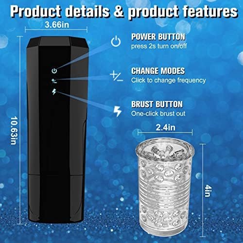 Automatic Male Masturbator, Male Masturbators Cup With 7 Vibrating &3 Thrusting Modes, Onismo Machine Strokerย With 3D Oversized Particles, Sex Toys For Men Hands Free Adult Toys - Image 2