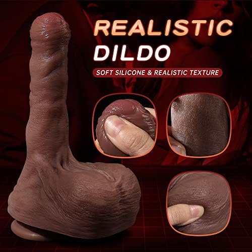 Thrusting Dildo Vibrator Sex Toy - 7.9' Realistic Dildos With 5 Thrusting & 7 Vibration,G Spot Anal Vibrator With Big Testicles, Strong Suction Cup Adult Sex Toy Women And Couple - Image 2