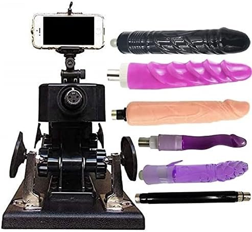 Akkajj Sex Machine Thrusting Machines 3 Xlr Connector Automatic Adult Toys With Speed Adjustable Powerful Push Through Black