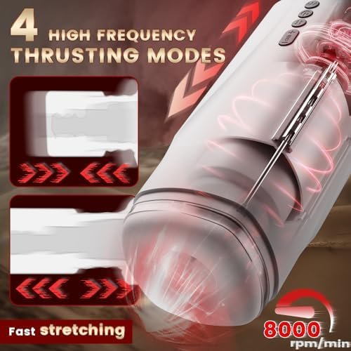 Automatic Male Masturbator Cup With New Strenching Mode, Electric Male Sex Toy With Thrusting And Vibrating For Penis Stimulation, Pocket Pussy Stroker With 3D Texture For Men Masturbation - Image 3