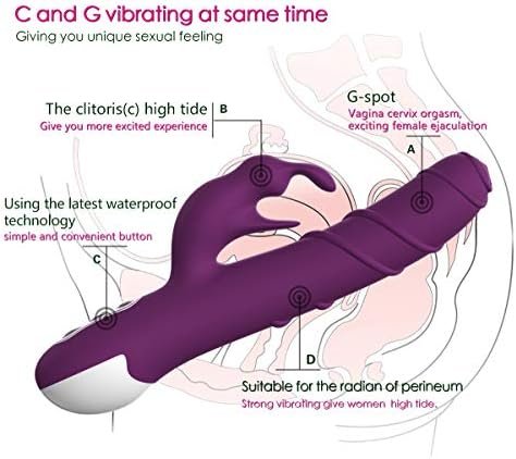 G Spotstimulator Rabbit Massager- Oilei Khalifa - Quiet - Clitoral Stimulator - Rotational - Vibrator Vibradorsez Para Mujer (Purple) - Image 3