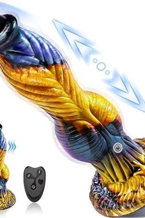 Thrusting Dildo Sex Toys Vibrator, 10.2" 3In1 Huge Thick Anal Toys U & G-Spot Vibrators, Monster Big Dildo Remote Control 7 Modes, Suction Cup Fantasy Dildo Adult Sex Toys & Games For Men Women