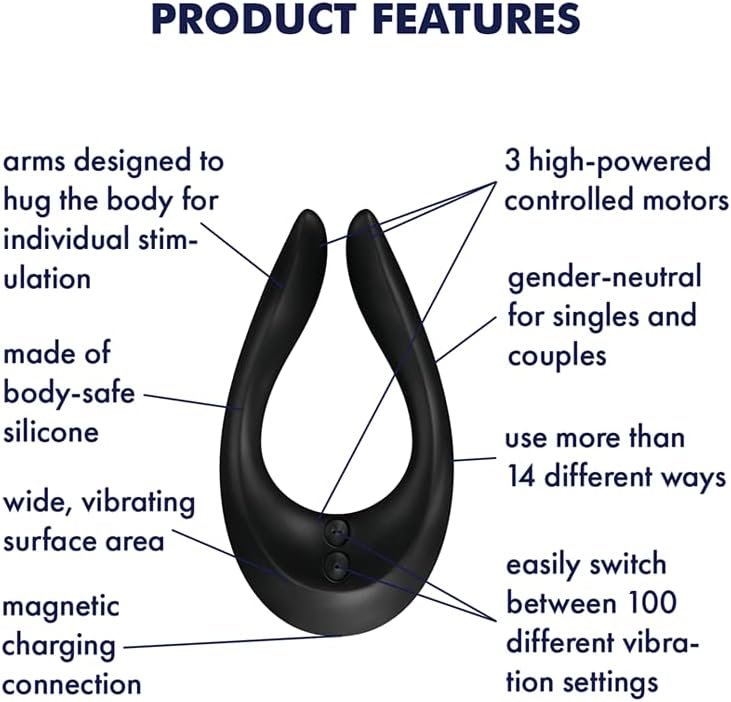Satisfyer Endless Joy | Multivibrator | G-Spot | Clitoris Stimulation | 3 Strong Power Motors | 100 Vibration Combinations | 14+ Use Applications | Waterproof (Ipx7) | Rechargeable Battery - Image 3