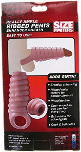 Size Matters Really Ample Ribbed Penis Enhancer - Image 3