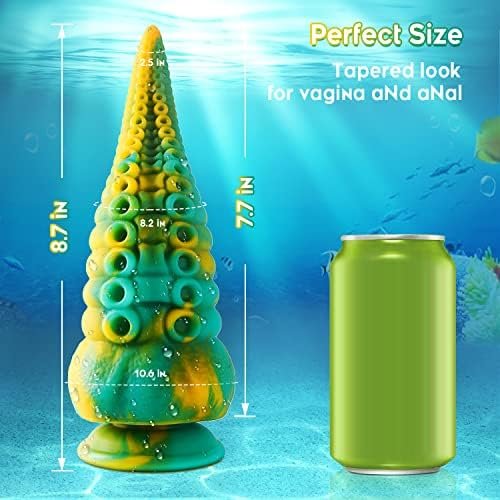 Tentacle Realistic Dildo For Women: 8.7" Big Anal Dildo With Strong Suction Cup, Huge Monster Liquid Silicone Anal Plug Prostate Massager For Hands-Free Play Adult Sex Toys For Women - Image 3