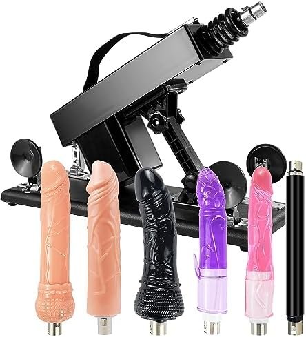 Sex Machine Gun Thrusting Sex Machine Automatic Thrust Dildo Move 400 Times/Minute Speed Adjust Thrusting Dildo Sex Machine For Women And Men Sex Toy With 3Xlr Attachments Sex Thrusting Machine