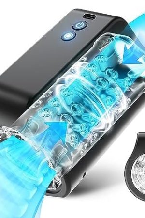 Automatic Male Masturbators, Open-Ended Penis Vibrator 7 Rotating Modes For Penis Stimulation, Realistic Tpe Pocket Pussy For Male Stroker, Fully Waterproof Blowjob Toys, Male Sex Toys For Men